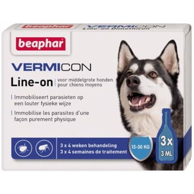 Beaphar - VERMICON Line-on - chiots moyens - 3x3 ml - Pipette - Publicité Beaphar - VERMICON Line-on - chiots moyens - 3x3 ml - Pipette - Publicité