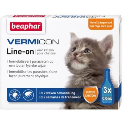 beaphar - VERMICON Line-on pour chatons - 3x0,75 ml - Publicité beaphar - VERMICON Line-on pour chatons - 3x0,75 ml - Publicité