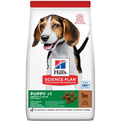 Hills Hill's Science Plan Canine Medium Chiot Agneau et Riz Aliment 14 kg - Publicité Hills Hill's Science Plan Canine Medium Chiot Agneau et Riz Aliment 14 kg - Publicité