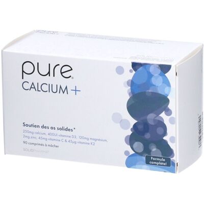 Pure Calcium + Comprimé(S) À Croquer 90 pc(s) - Publicité Pure Calcium + Comprimé(S) À Croquer 90 pc(s) - Publicité