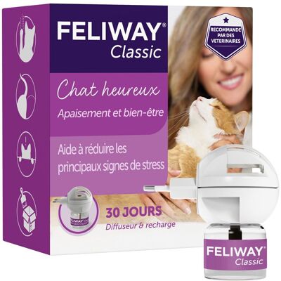 Feliway Classic Diffuseur - Solution Apaisante pour Chats - 48ml - Publicité Feliway Classic Diffuseur - Solution Apaisante pour Chats - 48ml - Publicité