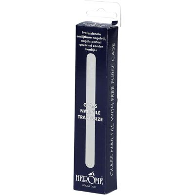 HEROME® HEROME Lime à ongles en verre 1 pc(s) - Publicité HEROME® HEROME Lime à ongles en verre 1 pc(s) - Publicité