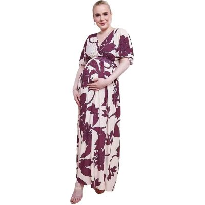 Robe femme Goddiva Maternity Leaf Rose 36 - Publicité Robe femme Goddiva Maternity Leaf Rose 36 - Publicité