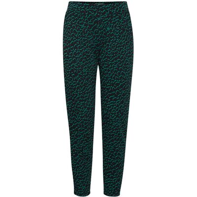 Pantalon femme Ichi Kate Jacquard 6 Vert 2XL - Publicité Pantalon femme Ichi Kate Jacquard 6 Vert 2XL - Publicité