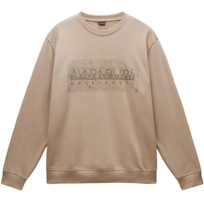 Sweatshirt Napapijri B-Albula C Beige S - Publicité Sweatshirt Napapijri B-Albula C Beige S - Publicité