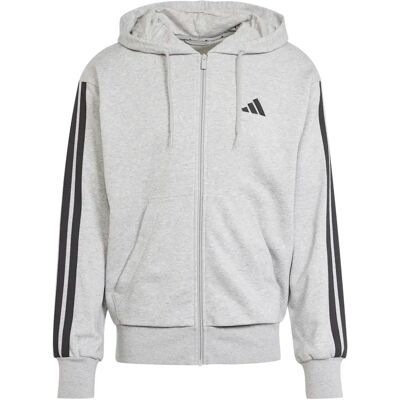 Sweatshirt à capuche zippé adidas Essential 3-Stripes Gris XS - Publicité Sweatshirt à capuche zippé adidas Essential 3-Stripes Gris XS - Publicité