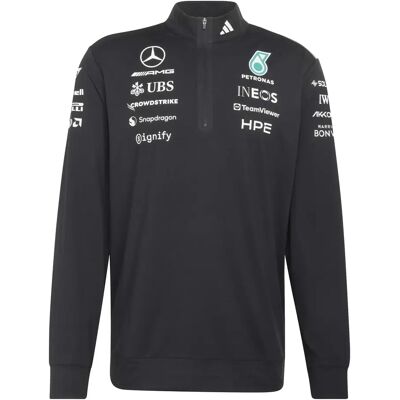 Adidas Sweatshirt 1/4 zip Mercedes AMG Petronas Formula One Team Engineers Noir L - Publicité Adidas Sweatshirt 1/4 zip Mercedes AMG Petronas Formula One Team Engineers Noir L - Publicité