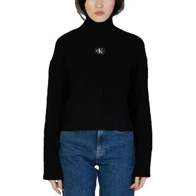 Pull femme Calvin Klein Label Chunky Noir M - Publicité Pull femme Calvin Klein Label Chunky Noir M - Publicité