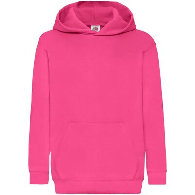 Sweatshirt à capuche enfant Fruit of the Loom Classic Rose 5/6 ans - Publicité Sweatshirt à capuche enfant Fruit of the Loom Classic Rose 5/6 ans - Publicité
