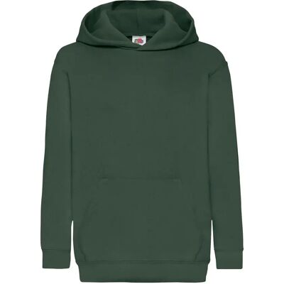 Sweatshirt à capuche enfant Fruit of the Loom Classic Vert 5/6 ans - Publicité Sweatshirt à capuche enfant Fruit of the Loom Classic Vert 5/6 ans - Publicité