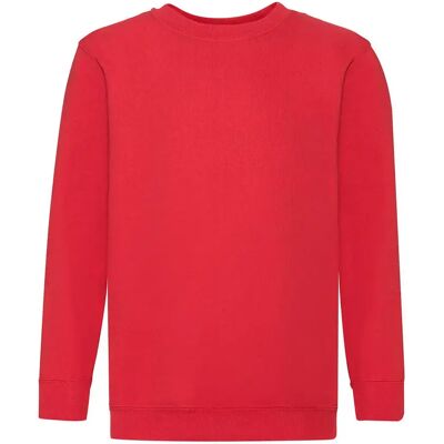 Sweatshirt enfant Fruit of the Loom Classic Rouge 5/6 ans - Publicité Sweatshirt enfant Fruit of the Loom Classic Rouge 5/6 ans - Publicité