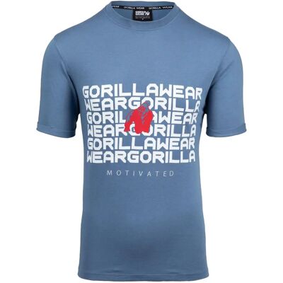 T-shirt Gorilla Wear Bradley Bleu 2XL - Publicité T-shirt Gorilla Wear Bradley Bleu 2XL - Publicité