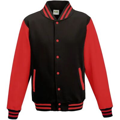 Bomber Just Hoods Baseball Noir 2XL - Publicité Bomber Just Hoods Baseball Noir 2XL - Publicité