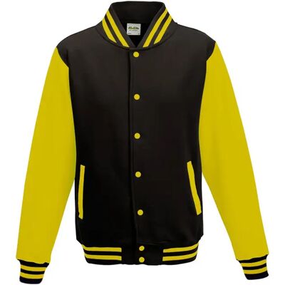 Bomber Just Hoods Baseball Noir 2XL - Publicité Bomber Just Hoods Baseball Noir 2XL - Publicité