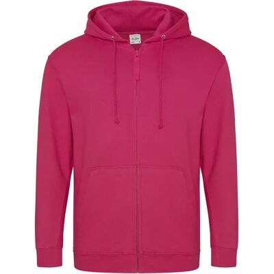 Sweatshirt à capuche full zip Just Hoods Rose 2XL - Publicité Sweatshirt à capuche full zip Just Hoods Rose 2XL - Publicité