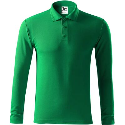 Polo manches longues en maille piquée Malfini 221 Vert 2XL - Publicité Polo manches longues en maille piquée Malfini 221 Vert 2XL - Publicité