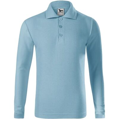 Polo manches longues en maille piquée enfant Malfini 241 Bleu 6 ans - Publicité Polo manches longues en maille piquée enfant Malfini 241 Bleu 6 ans - Publicité