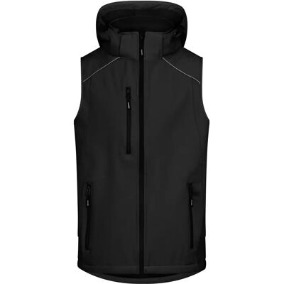 Gilet en softshell avec capuche Promodoro Noir L - Publicité Gilet en softshell avec capuche Promodoro Noir L - Publicité
