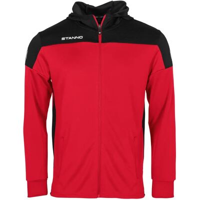 Veste de survêtement à capuche zippé enfant Stanno Pride Rouge 10 ans - Publicité Veste de survêtement à capuche zippé enfant Stanno Pride Rouge 10 ans - Publicité