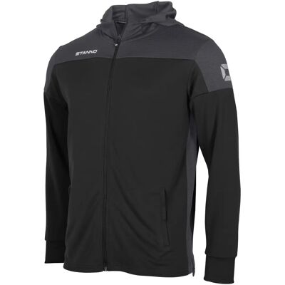 Veste de survêtement à capuche zippé enfant Stanno Pride Noir 8 ans - Publicité Veste de survêtement à capuche zippé enfant Stanno Pride Noir 8 ans - Publicité
