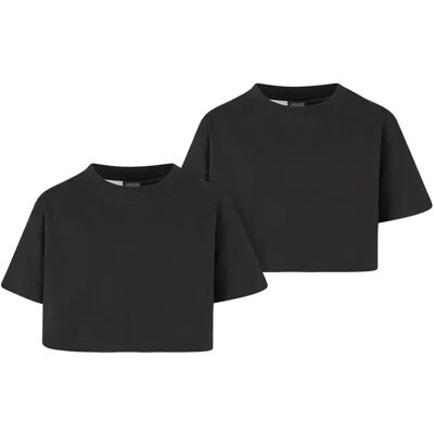 T-shirt fille Urban Classics Kimono (x2) Noir 7/8 ans - Publicité T-shirt fille Urban Classics Kimono (x2) Noir 7/8 ans - Publicité