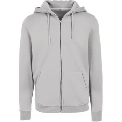 Build Your Brand Heavy Zip Hoody - Sweat à capuche gris - Unisex - Publicité Build Your Brand Heavy Zip Hoody - Sweat à capuche gris - Unisex - Publicité