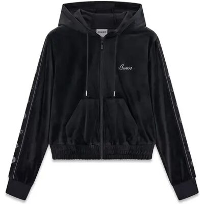 Sweatshirt zippé à capuche femme Guess Amalia Noir M - Publicité Sweatshirt zippé à capuche femme Guess Amalia Noir M - Publicité