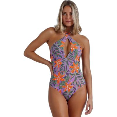 Maillot de bain 1 pièce femme Admas Jungle Violet 40 - Publicité Maillot de bain 1 pièce femme Admas Jungle Violet 40 - Publicité