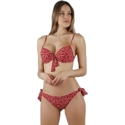 Maillot de bain 2 pièces fleur d´ete femme Admas Push Up Rouge 42 - Publicité Maillot de bain 2 pièces fleur d´ete femme Admas Push Up Rouge 42 - Publicité