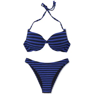 Haut de maillot de bain rembourrée rayures femme Diverse Iskea 263 Bleu XL - Publicité Haut de maillot de bain rembourrée rayures femme Diverse Iskea 263 Bleu XL - Publicité