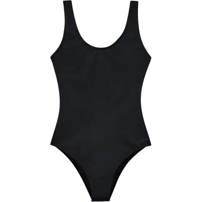 Maillot de bain 1 pièce à échancrure haute femme H2O Tornø Noir L - Publicité Maillot de bain 1 pièce à échancrure haute femme H2O Tornø Noir L - Publicité