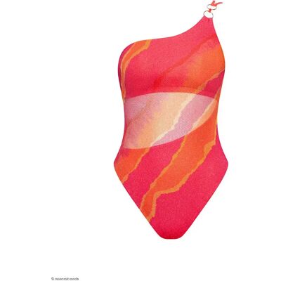 Maillot de bain 1 pièce asymétrique sans armatures femme Lisca Atlantida Orange L - Publicité Maillot de bain 1 pièce asymétrique sans armatures femme Lisca Atlantida Orange L - Publicité
