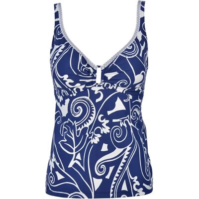 Maillot de bain 1 pièce femme Red Point Amira Tankini Bleu 42B - Publicité Maillot de bain 1 pièce femme Red Point Amira Tankini Bleu 42B - Publicité