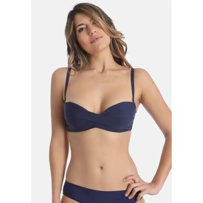 Haut de maillot de bain modulable femme Sassa Basic Bleu 95B - Publicité Haut de maillot de bain modulable femme Sassa Basic Bleu 95B - Publicité