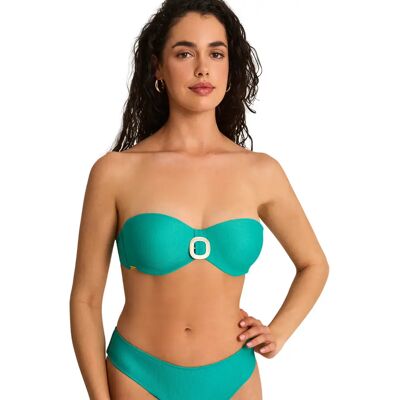 Haut de maillot de bain bandeau femme Selmark Solstice Vert 105C - Publicité Haut de maillot de bain bandeau femme Selmark Solstice Vert 105C - Publicité