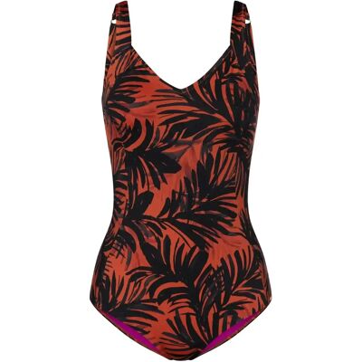 Maillot de bain 1 pièce femme Triumph Summer Palm Marron 42B - Publicité Maillot de bain 1 pièce femme Triumph Summer Palm Marron 42B - Publicité