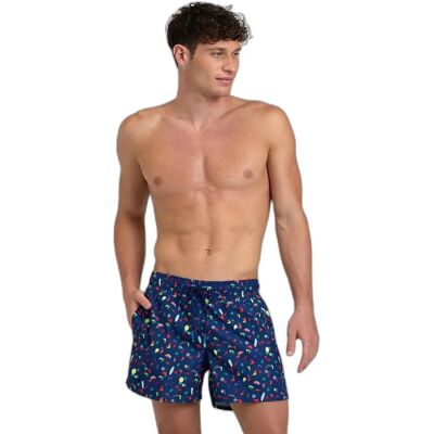 Short de bain Arena Allover Bleu 2XL - Publicité Short de bain Arena Allover Bleu 2XL - Publicité