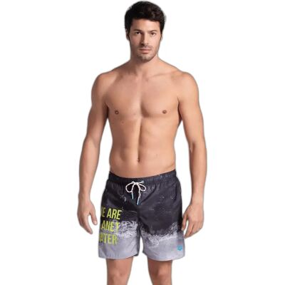 Short de bain Arena Water Print Noir 2XL - Publicité Short de bain Arena Water Print Noir 2XL - Publicité