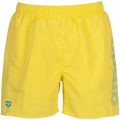 Short de bain Arena Fundamentals Logo Jaune 2XL - Publicité Short de bain Arena Fundamentals Logo Jaune 2XL - Publicité