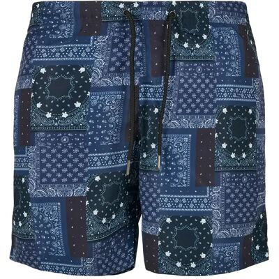 Short de bain à motif Urban Classics Bleu S - Publicité Short de bain à motif Urban Classics Bleu S - Publicité