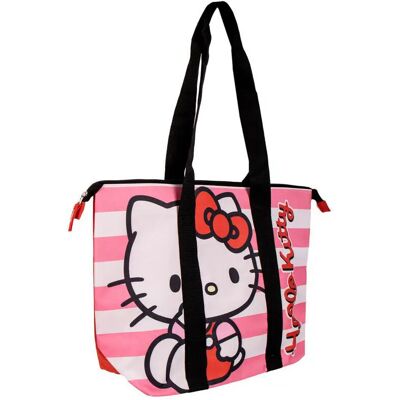 Sac cabas cabas Cerda Hello Kitty Rose 47x33x15 cm - Publicité Sac cabas cabas Cerda Hello Kitty Rose 47x33x15 cm - Publicité