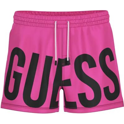 Short Guess Swimtrunk Ultra Logo Rose S - Publicité Short Guess Swimtrunk Ultra Logo Rose S - Publicité