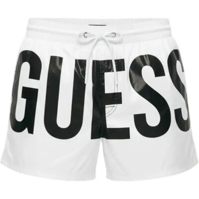Short Guess Swimtrunk Ultra Logo Blanc M - Publicité Short Guess Swimtrunk Ultra Logo Blanc M - Publicité