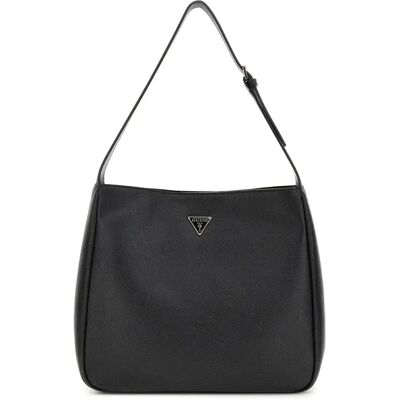 Sac à main femme Guess Fedora Hobo Noir TU - Publicité Sac à main femme Guess Fedora Hobo Noir TU - Publicité