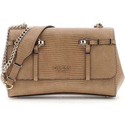 Sac bandoulière femme Guess Leona Xbody Beige TU - Publicité Sac bandoulière femme Guess Leona Xbody Beige TU - Publicité