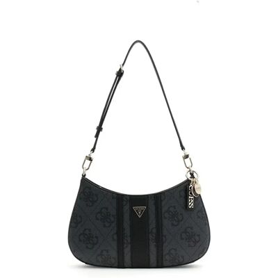 Sac bandoulière avec fermeture éclair femme Guess Noelle II Marron TU - Publicité Sac bandoulière avec fermeture éclair femme Guess Noelle II Marron TU - Publicité