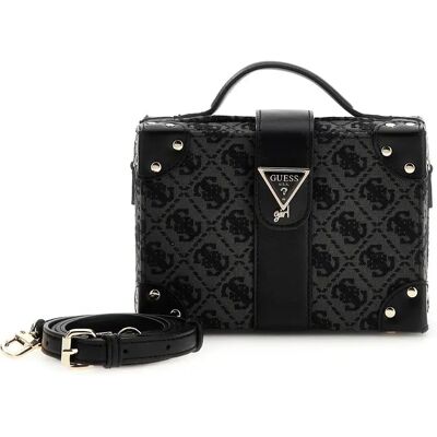 Sac à main jacquard fille Guess Noir TU - Publicité Sac à main jacquard fille Guess Noir TU - Publicité