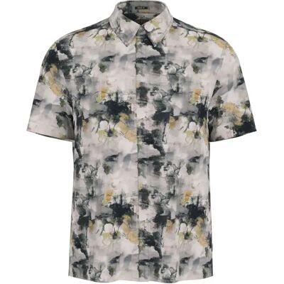 Chemise Guess Eco Rayon Abstract Gris 2XL - Publicité Chemise Guess Eco Rayon Abstract Gris 2XL - Publicité