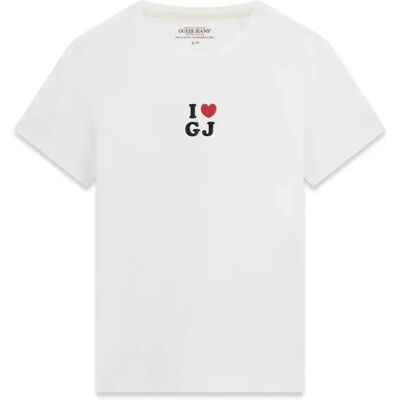 T-shirt femme Guess I Love Regular Fit Blanc L - Publicité T-shirt femme Guess I Love Regular Fit Blanc L - Publicité