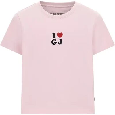 T-shirt femme Guess I Love Regular Fit Violet XS - Publicité T-shirt femme Guess I Love Regular Fit Violet XS - Publicité